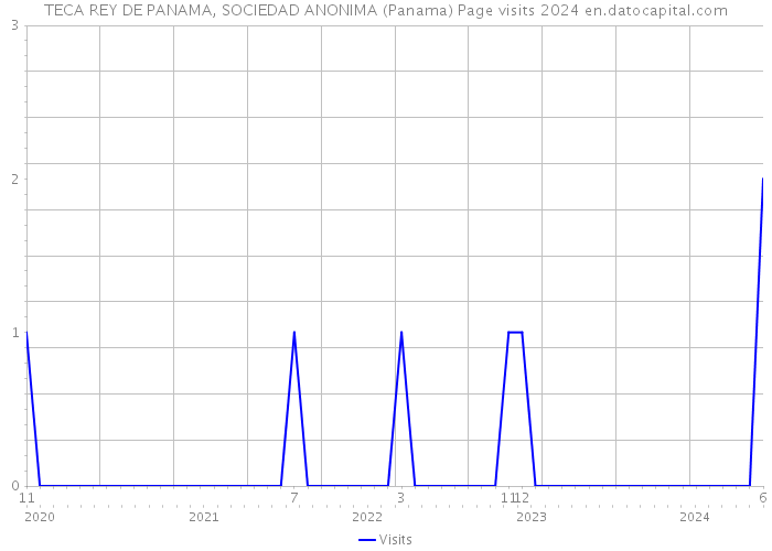 TECA REY DE PANAMA, SOCIEDAD ANONIMA (Panama) Page visits 2024 