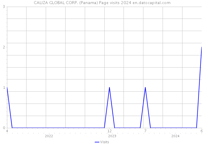 CALIZA GLOBAL CORP. (Panama) Page visits 2024 