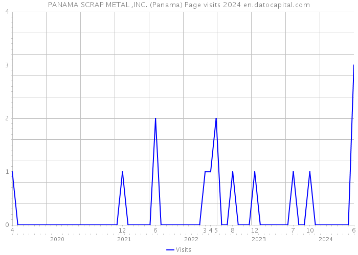 PANAMA SCRAP METAL ,INC. (Panama) Page visits 2024 