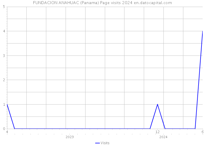 FUNDACION ANAHUAC (Panama) Page visits 2024 