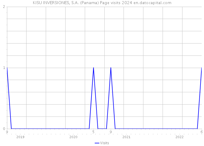 KISU INVERSIONES, S.A. (Panama) Page visits 2024 