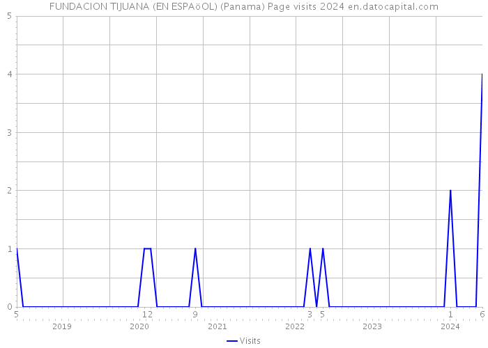 FUNDACION TIJUANA (EN ESPAöOL) (Panama) Page visits 2024 