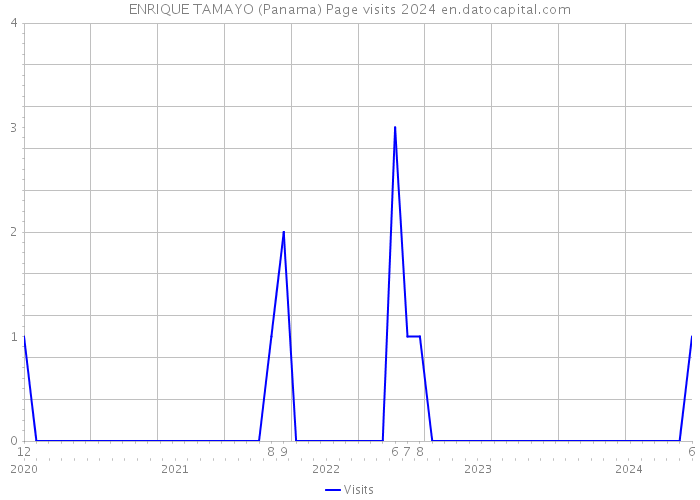 ENRIQUE TAMAYO (Panama) Page visits 2024 