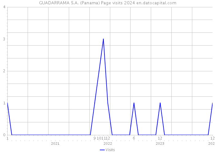 GUADARRAMA S.A. (Panama) Page visits 2024 
