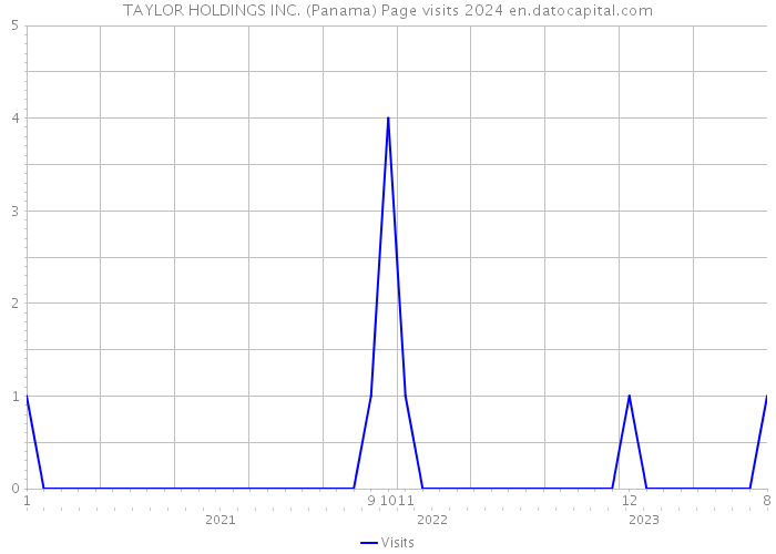 TAYLOR HOLDINGS INC. (Panama) Page visits 2024 