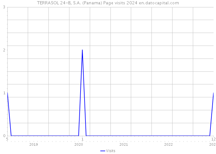 TERRASOL 24-B, S.A. (Panama) Page visits 2024 