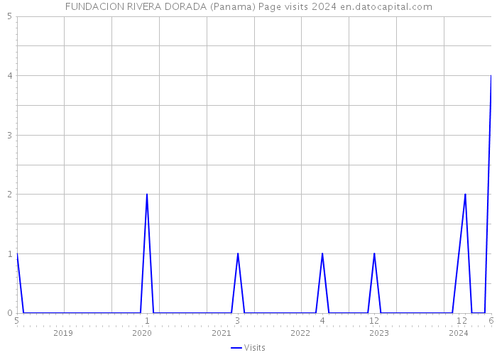 FUNDACION RIVERA DORADA (Panama) Page visits 2024 