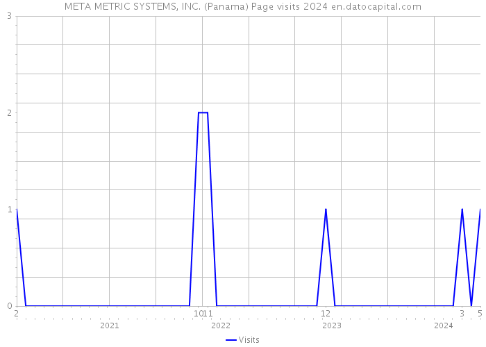 META METRIC SYSTEMS, INC. (Panama) Page visits 2024 