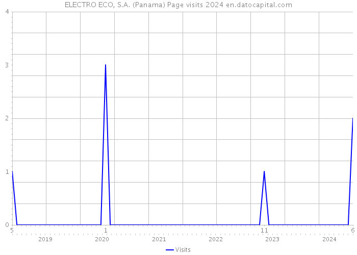 ELECTRO ECO, S.A. (Panama) Page visits 2024 