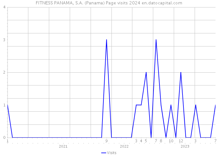 FITNESS PANAMA, S.A. (Panama) Page visits 2024 