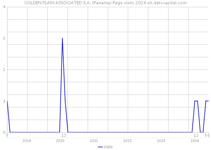 GOLDEN PLAIN ASSOCIATED S.A. (Panama) Page visits 2024 