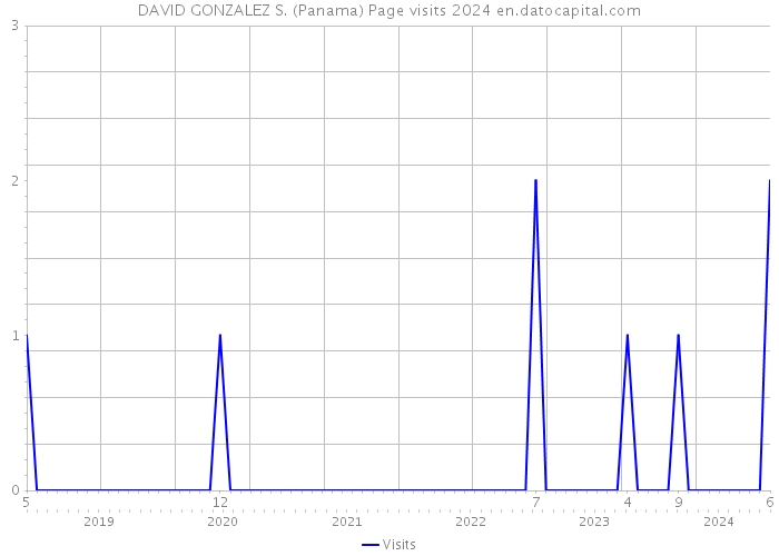 DAVID GONZALEZ S. (Panama) Page visits 2024 