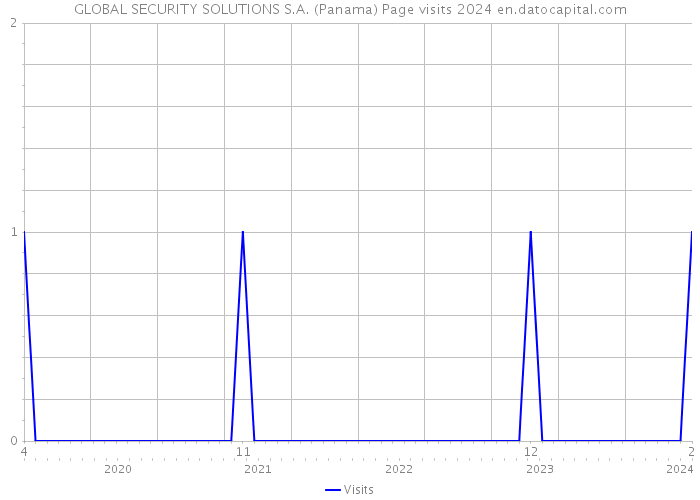 GLOBAL SECURITY SOLUTIONS S.A. (Panama) Page visits 2024 