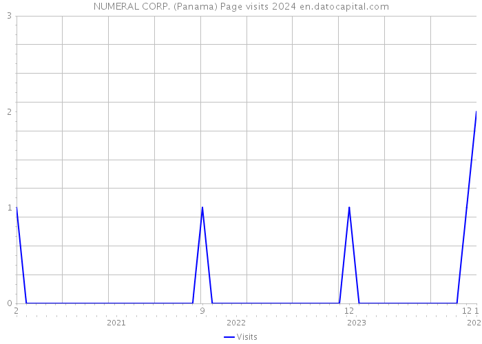 NUMERAL CORP. (Panama) Page visits 2024 
