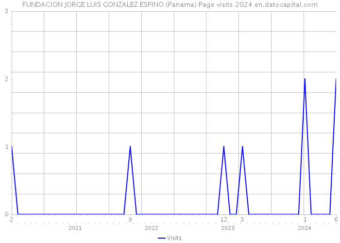 FUNDACION JORGE LUIS GONZALEZ ESPINO (Panama) Page visits 2024 