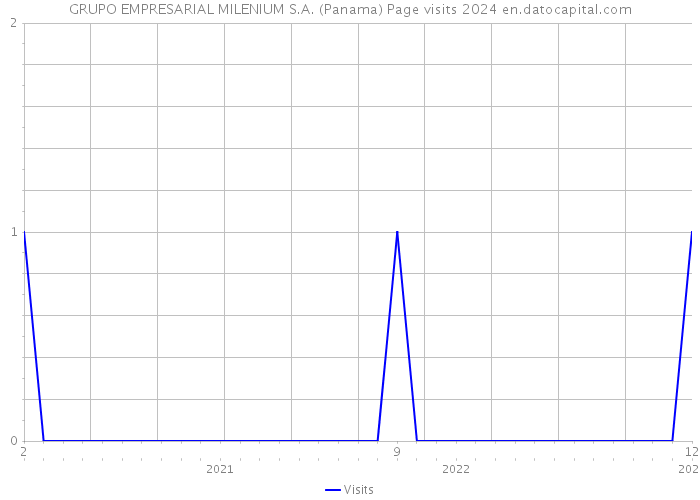 GRUPO EMPRESARIAL MILENIUM S.A. (Panama) Page visits 2024 