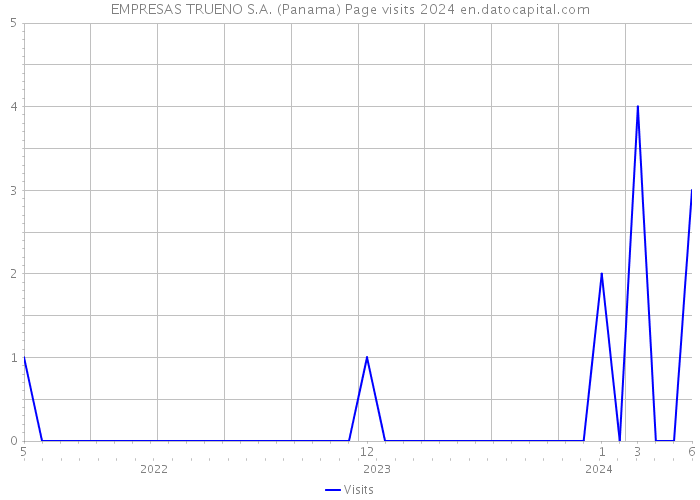EMPRESAS TRUENO S.A. (Panama) Page visits 2024 