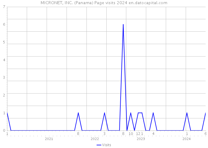 MICRONET, INC. (Panama) Page visits 2024 