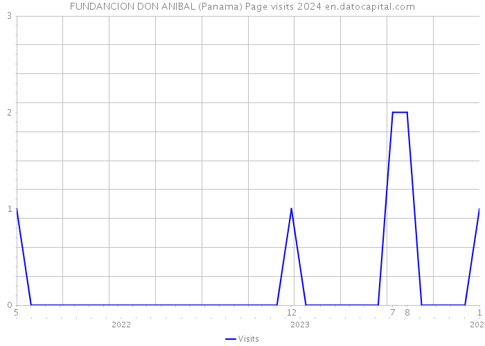 FUNDANCION DON ANIBAL (Panama) Page visits 2024 