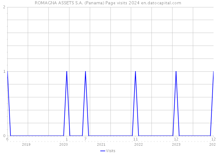 ROMAGNA ASSETS S.A. (Panama) Page visits 2024 