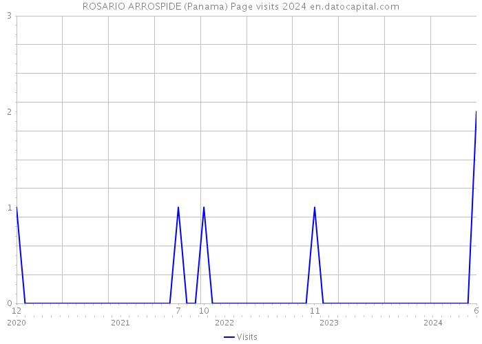 ROSARIO ARROSPIDE (Panama) Page visits 2024 