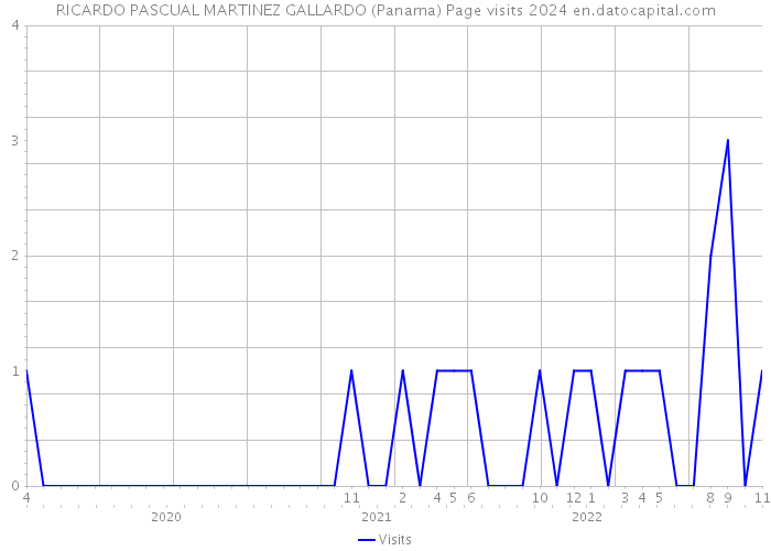 RICARDO PASCUAL MARTINEZ GALLARDO (Panama) Page visits 2024 