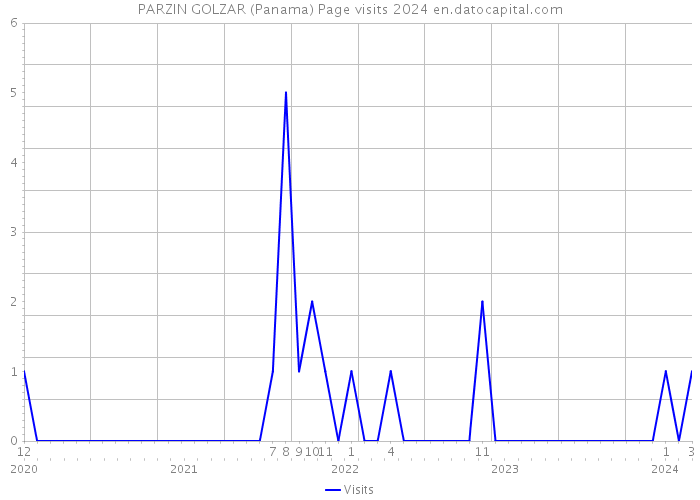 PARZIN GOLZAR (Panama) Page visits 2024 