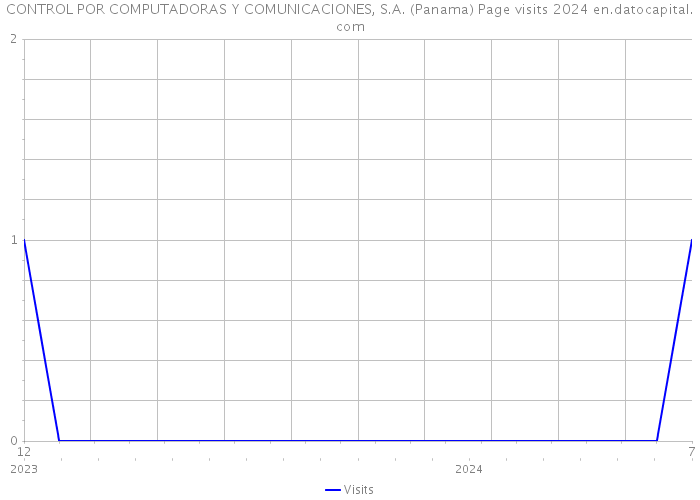 CONTROL POR COMPUTADORAS Y COMUNICACIONES, S.A. (Panama) Page visits 2024 