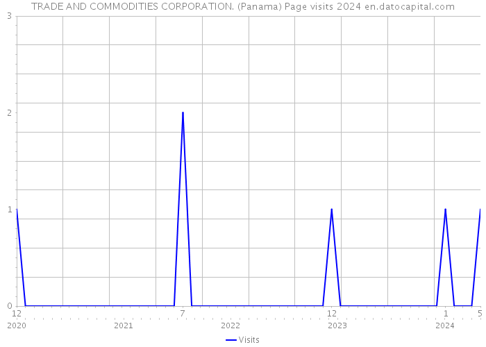 TRADE AND COMMODITIES CORPORATION. (Panama) Page visits 2024 