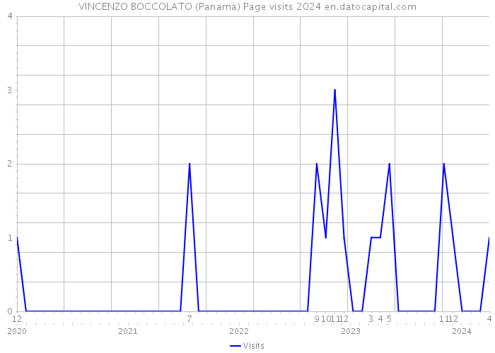VINCENZO BOCCOLATO (Panama) Page visits 2024 