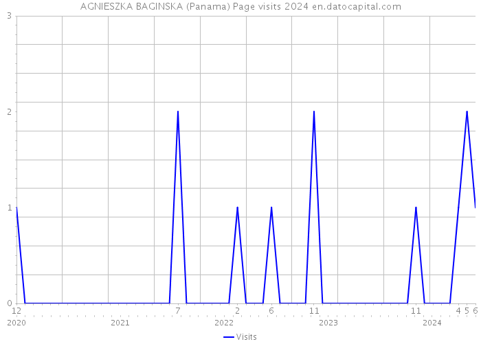 AGNIESZKA BAGINSKA (Panama) Page visits 2024 