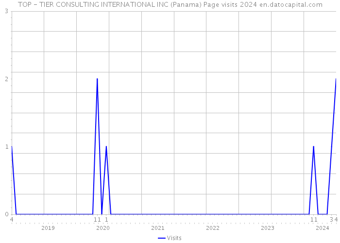 TOP - TIER CONSULTING INTERNATIONAL INC (Panama) Page visits 2024 