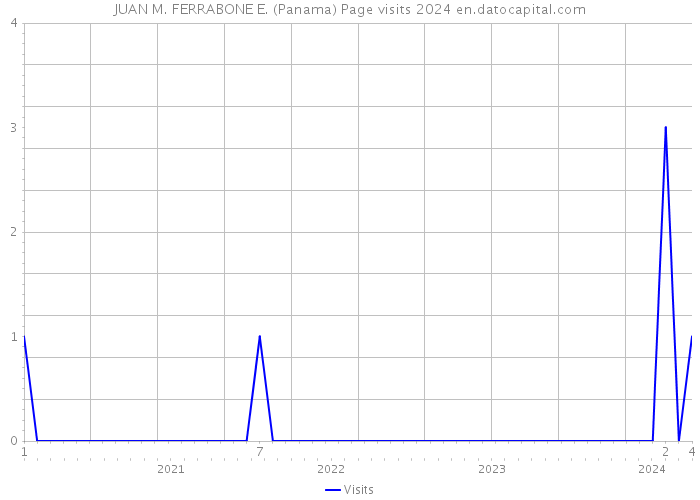 JUAN M. FERRABONE E. (Panama) Page visits 2024 
