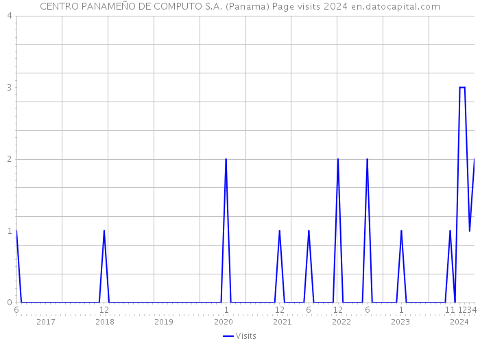 CENTRO PANAMEÑO DE COMPUTO S.A. (Panama) Page visits 2024 