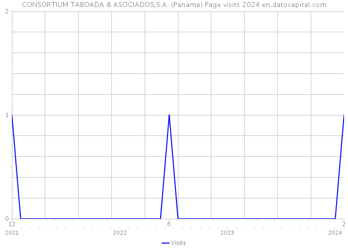 CONSORTIUM TABOADA & ASOCIADOS,S.A. (Panama) Page visits 2024 
