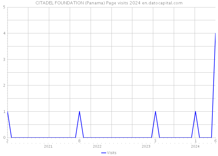 CITADEL FOUNDATION (Panama) Page visits 2024 