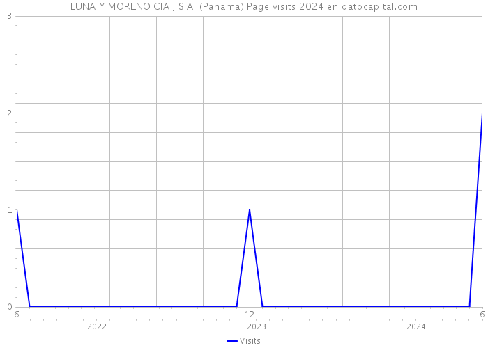 LUNA Y MORENO CIA., S.A. (Panama) Page visits 2024 