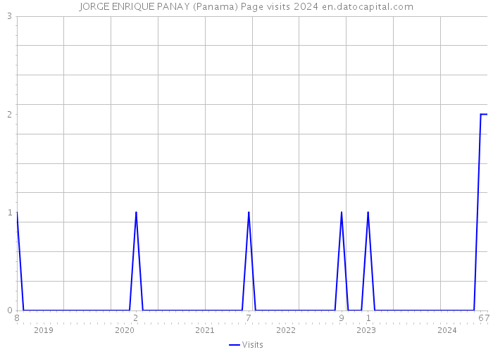 JORGE ENRIQUE PANAY (Panama) Page visits 2024 