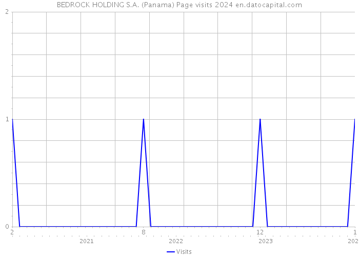 BEDROCK HOLDING S.A. (Panama) Page visits 2024 