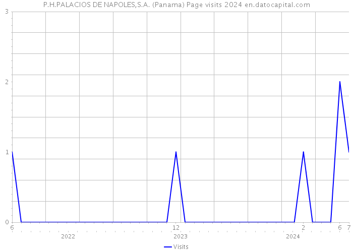 P.H.PALACIOS DE NAPOLES,S.A. (Panama) Page visits 2024 