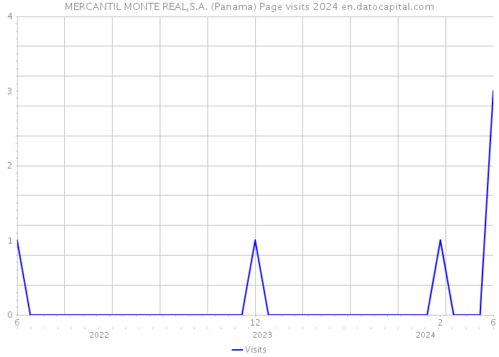 MERCANTIL MONTE REAL,S.A. (Panama) Page visits 2024 