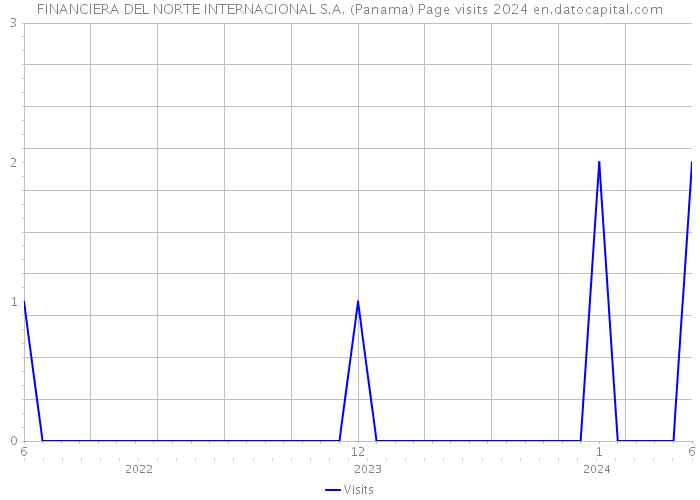 FINANCIERA DEL NORTE INTERNACIONAL S.A. (Panama) Page visits 2024 