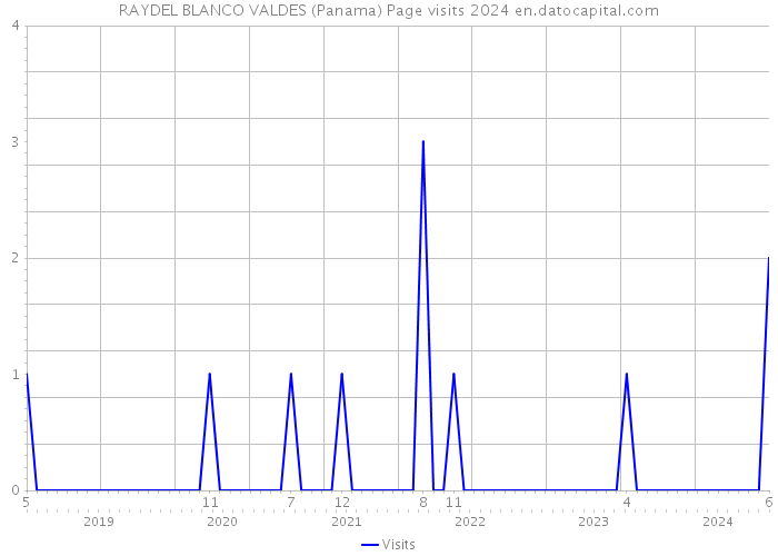 RAYDEL BLANCO VALDES (Panama) Page visits 2024 