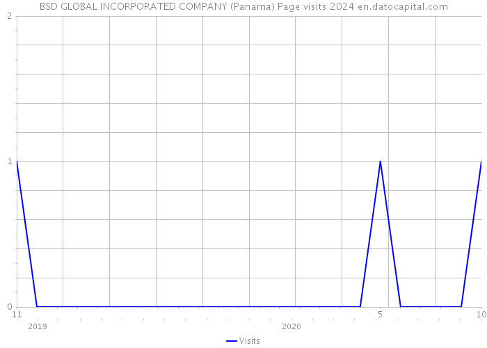 BSD GLOBAL INCORPORATED COMPANY (Panama) Page visits 2024 