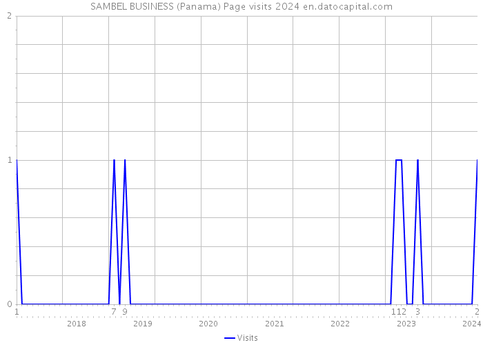 SAMBEL BUSINESS (Panama) Page visits 2024 