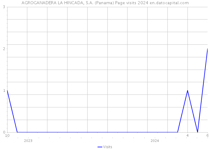 AGROGANADERA LA HINCADA, S.A. (Panama) Page visits 2024 