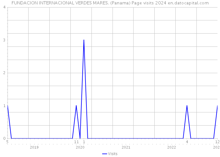 FUNDACION INTERNACIONAL VERDES MARES. (Panama) Page visits 2024 