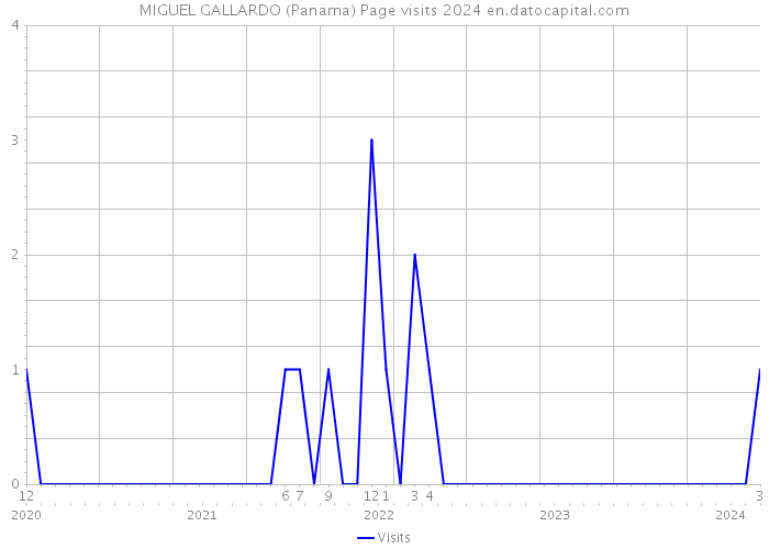 MIGUEL GALLARDO (Panama) Page visits 2024 