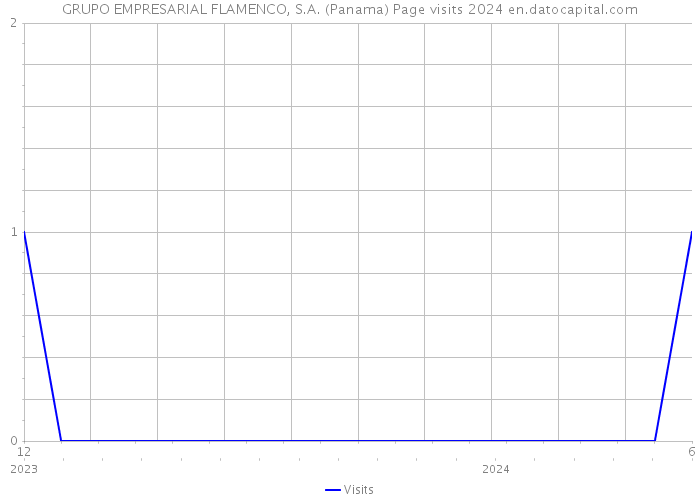 GRUPO EMPRESARIAL FLAMENCO, S.A. (Panama) Page visits 2024 