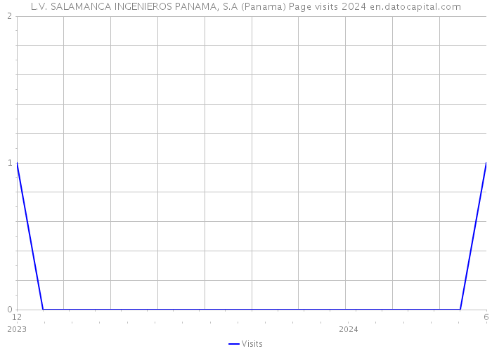 L.V. SALAMANCA INGENIEROS PANAMA, S.A (Panama) Page visits 2024 